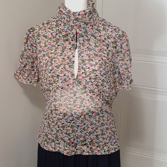 Moda International sheer top in M - Picture 1 of 3